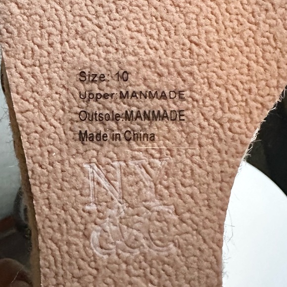 🌸NEW YORK & COMPANY🌸 Electra Rhinestone Embedded Wedge Sandal Size: 10 - Picture 12 of 13